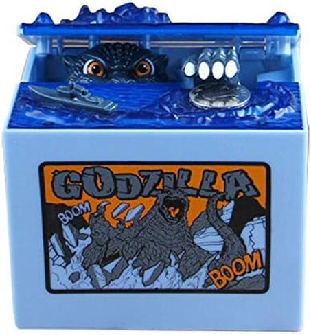 Cool Dinosaur Piggy Bank Musical Automatic Stealing CoinBank Moving Dinosaur Monster Electronic Money Bank Kids Boys Birthday Gifts in Saudi Arabia