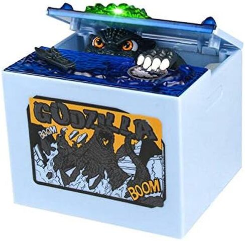 Cool Dinosaur Piggy Bank Musical Automatic Stealing CoinBank Moving Dinosaur Monster Electronic Money Bank Kids Boys Birthday Gifts in Saudi Arabia