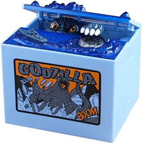 Cool Dinosaur Piggy Bank Musical Automatic Stealing CoinBank Moving Dinosaur Monster Electronic Money Bank Kids Boys Birthday Gifts in Saudi Arabia