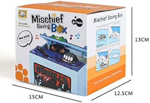 Cool Dinosaur Piggy Bank Musical Automatic Stealing CoinBank Moving Dinosaur Monster Electronic Money Bank Kids Boys Birthday Gifts in Saudi Arabia