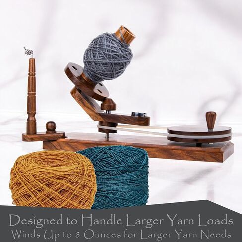 Ayan Handicraft Well Crafted Yarn Swift and Ball Winder Combo - Yarn Cake Winder, Yarn Winder and Swift, Yarn Winder Large Capacity (Rosewood Combo) in Kuwait