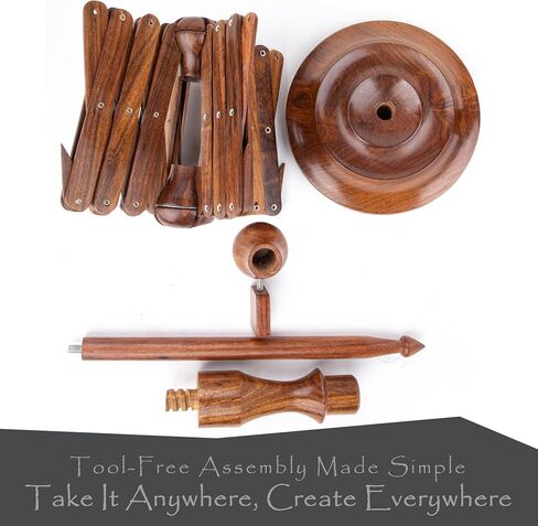 Ayan Handicraft Well Crafted Yarn Swift and Ball Winder Combo - Yarn Cake Winder, Yarn Winder and Swift, Yarn Winder Large Capacity (Rosewood Combo) in Kuwait