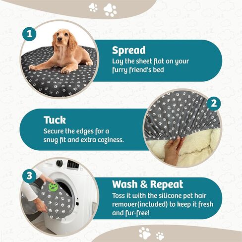 Dog Bed Covers Replacement Washable, Dog Bed Removable Washable Cover. for All Shapes & Round Dog Bed Cover, Including Dog Bed Medium Size Dog Washable Cover in Saudi Arabia