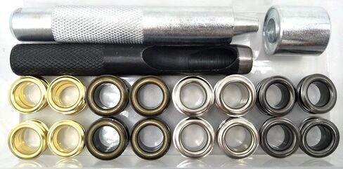120 مجموعات - ثقيلة نحاسية من النحاس 10 مم 3/8 "للقطر الداخلي 800# مع أداة إعداد لمشاريع DIY Cartain Curtain (3/8" ، مختلطة) in Kuwait