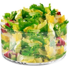 Krosno Decorative & Salad Glass Bowl, 9.4", Glamour Collection, Mixing and Serving, Home Restaurants Parties, Fridge Safe, Candle Decoration, Made in Europe