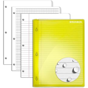Weatherproof Binder Kit with 3 Packs All-Weather Loose Leaf Paper 8.5"x11" and Waterproof Cover for Outdoor Tactical Field Camping Notebook (Black)