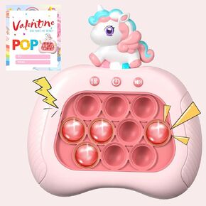 Easter Bunny Fast Push Game,Easter Sensory Pop Fidget Toys for Kids, Handheld Puzzle Game Sensory Toys, Quick Push Light Up Game Gifts for 3-12 Year Old Girls Boys,Easter Basket Stuffers Party Favors