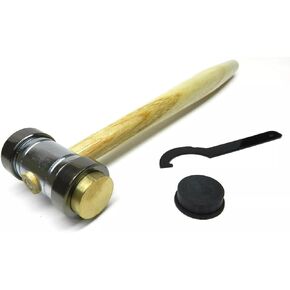 Hammer Brass & Nylon Jewelry Making Jewelers Mallet Large Head 9oz -7/8" Face By JTS