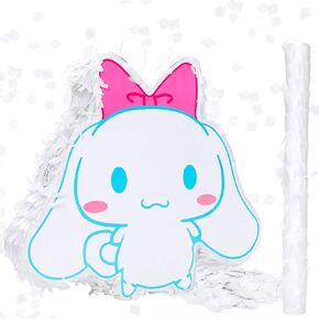 Oaroily 15IN Pina-ta Large Pull String Pina-ta with Blindfold, Bat and Filler for Kids Boys Girls Party and Baby Shower Reveal Supplies Carnival Activity Decorations in Kuwait