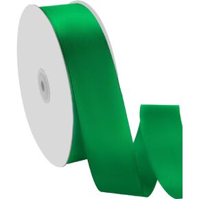 5/8" x 100 Yards Satin Ribbon - White Silk Ribbon with Spool - Ideal for Gift Wrapping, Floral Bouquets, Crafts, Wedding Party Decorations, Christmas and Sewing Projects
