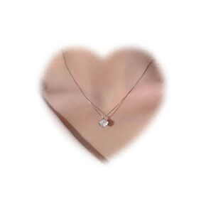 W Weilirian Boho Shell Necklace for Teen Girls White Scallop Necklace Chain الحد الأدنى