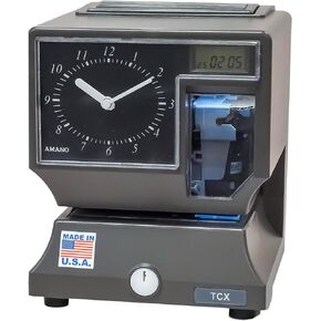 AMANO Reliable and Easy-to-Use Time Clock and Time Stamping Machine (TCX-21)