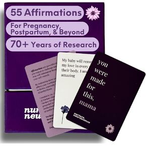 You Were Made for This Mama - 55 Science based Affirmation cards for New Mom, Best Postpartum Gifts, Self Care After birth, Encouragement for First and Second Time Parents