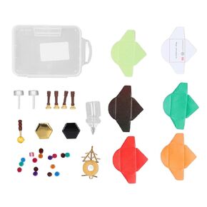 Dollhouse Wax Seal Stamp Sealing Wax Warmer for Dollhouse Accessories Multipurpose Innovative Simulation Exquisite Miniature Wax Seal Stamp Set (Christmas Pattern)