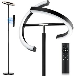 Floor Lamps for Living Room,SIBRILLE Modern Stepless Dimmable Standing Lamp 3000-6000K,22W LED Rotatable Reading Standing Light,Touch&Remote Control Uplighter Floor Lamp for Living Room Bedroom Office