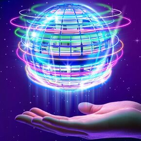 Flying Orb Ball Toys-2024 Upgraded Galaxy Ball Boomerang Hover Ball Soaring Hover Magic Ball Galactic Spinner Drone Kids Adults Cool Outdoor RGB Toy Gifts for 6 7 8 9 10+ Year Old Boys Girls-Blue