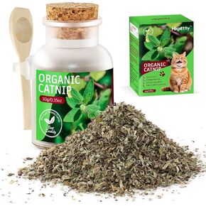Natural Catnip for Cats,1.05 oz Cat Premium Organic Catnip,Safe & Non-Addictive Catnip Treats Used to Supplement Catnip Toys,Great for Training Redirecting Bad Behaviors