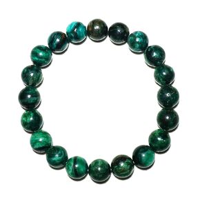 10mm Emerald Bracelet | Natural Green Heart Chakra Crystal Beads - Handmade Gemstone Meditation Bracelet for Abundance & Love & Luck | Beading Tool Kit - Fits for 7-8 inch Large Wrist Size