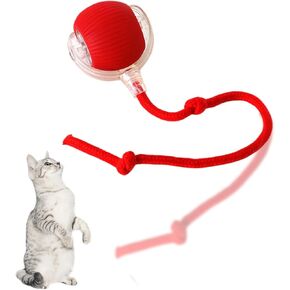 Interactive Cat Toys Ball, Automatic Moving Electric Cat Toy Rolling Ball for Indoor Cat Exercise, USB Rechargeable