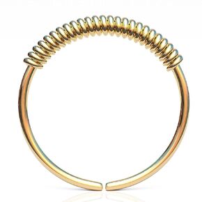 Tiny Gold Nose Ring – 14K Gold Thin Wire Wrapped Nose Piercing Hoop - 20 gauge 8mm very Thin Nose Piercings Rings