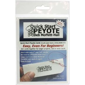 Quick Start Peyote Cards for Size 11 Seed Beads, Pack of 3 Cards