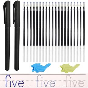 Dtreel Magic Pens & عبوات لأجهزة كتاب خط اليد ، تختفي أقلام الحبر لكتاب الكتابة اليدوية ، Magic Ink Pen لممارسة الكتابة اليدوية المثيرة للأطفال أو كتب الكتابة المثيرة 3-5