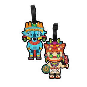 By Mexico Dúo Tag Maleta Prehispánicos Chipi Y Hakan