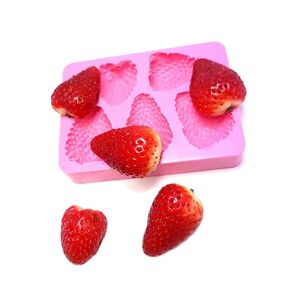 Realistic Strawberries | strawberry mold Fruit Shape Silicone Mold | Soap | Candle | Mold for Wax| Mold for Resin MS2005 (General Purpose) NC099