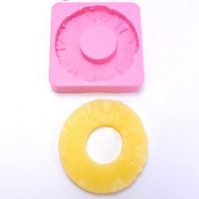 Pineapple slices Silicone Mold Wax mold Resin mold Soap mold Realistic Flexible mold MS (Food Safe)