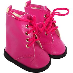 18 Inch Doll Boots- Stylish Boots for Your Kennedy and Friends 18 Inch Fashion Girl and Boy Dolls- Fits All 18 Inch Fashion Dolls (Hot Pink) in Kuwait