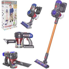 Kids Cleaning Toy Set ， 4-in-1 Kids Vacuum That Really Works, Cordless Vacuum Interactive & Officially Licensed Toy Joyanksd Vacuum for Children Aged 3+ Realistic Role-Play Fun