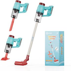 Contixo PT2 Kids Cordless Vacuum Cleaner Toy, 3-in-1 Pretend Play Home Cleaning Set, Lights, Sounds & Working Suction, Educational Interactive Toys - Gift for Kids & Toddlers Ages 3+ Boys & Girls