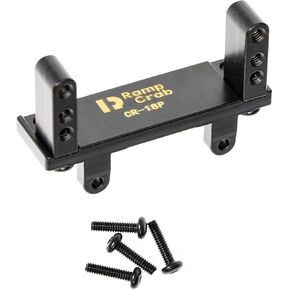 RampCrab Servo Mount Bracket for CR18P, Adjustable Servo Mount Bracket, 1/18 RC Car Steering Servo Mount for CR18P EVO & EVO PRO Upgrade Parts, Brass, Black