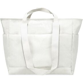 Tote Bag for Women Men Laptop Handbag Large Work Shoulder Bag with Zipper for Office Travel Work
