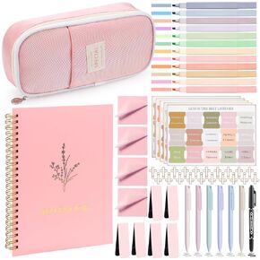 Bible Study Supplies, Bible Journaling Kit, Bible Study Kit for Women, Aesthetic Book Annotation Kit, Bible Study Tools, Christian Gifts for Women, Pencil Case Bible Accessories Set