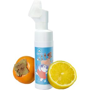 Dog Paw Cleaner No-Rinse Foaming Cleanser with Scrubber Brush, Pet Paw Wash Waterless Foot Foam for Dogs Puppy and Cats, Fragrance Free Safe for All Pets, 5fl.oz (150ml)