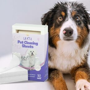 Dog Shampoo Sheets, Pet Washing Bathing Supplies, Fast Dissove and Dense Foamy Puppy Shampoo & Dog Bath Supplies, Poodle Shampoo for Dog Bath, Dog and Cat Shampoo
