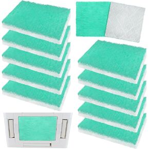 Motipuns 50 Pack Paint Booth Exhaust Filter Pad 20" x 20" x 2.4", Fiberglass Spray Paint Booth Filters Airbrush Spray Heavy Duty Fiberglass Arrestor Pad