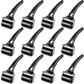 Frienda 12 PCS Rubber Roller 2 Inch Rubber Brayer Rollers Black Ink Roller Tool for Printmaking Printing Printing Inting Block Paper Crrafting Prapt Wallpaper Stamping