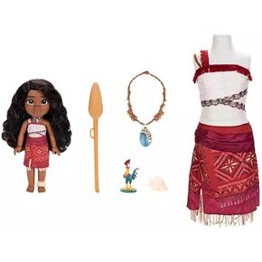 Disney Moana 2 Ultimate Moana Doll & Dress Up ، تشمل دمية ، ملابس ، ملحقات