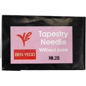 BEN YEDD Cross Stitch Needles Big Eye Sewing Needles Pack of 25 Left & Right NO.22 NO.24 NO.26 NO.28 (NO.28)