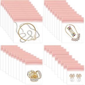 36 PCS Anti Tarnish Jewelry Bags, Mix Sizes EVA Small Jewelry Storage Bags, Jewelry Pouches for Gold and Silver Jewelry, Key, Wrist Watch, Necklace, Earing, Chain Bracelet