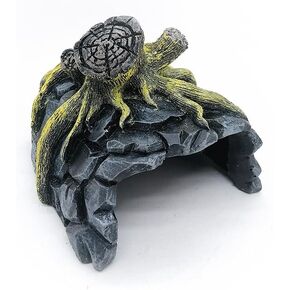 Reptile and Amphibians Rock Hide Cave - Climbing and Hiding Spots, Terrarium & Aquarium Decor, Perfect for Bearded Dragons,Lizards,Snakes,Turtles,Geckos,Frogs,Small Animals