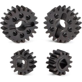 Heat Treated Steel 15T/20T 14T/21T 12T/23T Portal Gear Set Overdrive Gears for Axial 1/10 Capra F9 SCX10 III AR45 Portal Axle (15T 20T)