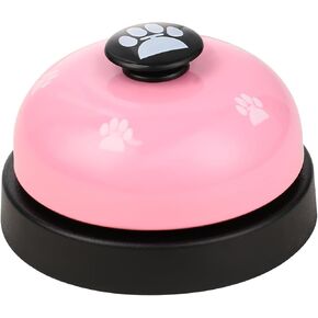Call Bell Desk Bell Service Bell Front Desk Bell Hotel Dinner Bell Loud Desk Bell for Service Pet Training Bell 2.8 Inch Metal Anti Rust Ringing Bell for School Restaurants Hotels Offices (Pink)