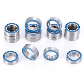 Steel 16 Pcs Sealed Bearings Kit for Arrma 1/18 Granite Grom Mega Upgrade Parts