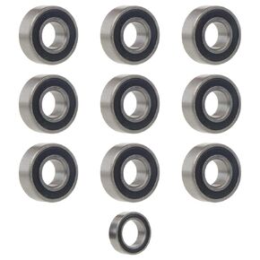 10Pcs Steel Sealed Ball Bearing Kit for 1/12 Tamiya CW-01 Chassis Lunchbox Midnight Pumpkin Unimog RC Car Upgrade Parts #58347