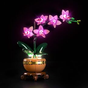 Light kit Compatible with Lego Mini Orchid 10343- No Model Only Light, LED Lighting Accessories Compatible with Lego Elegant Orchid（Customized Version）