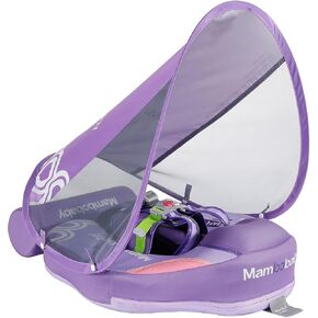 Baby Float with Removable UPF 50+ Canopy,Tail Design for Balance,Suitable for Babies Aged 3-24 Months for Indoor and Outdoor use,Cute Styles., PURPLE