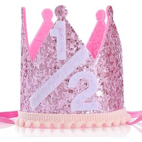 Half Birthday Hat, Half Birthday Decorations, Half Way To One Decorations, Half Birthday Outfit Baby Boy Girls
